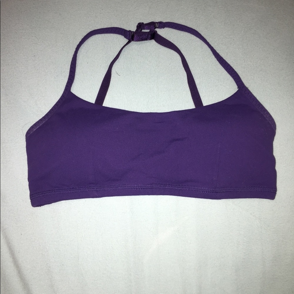 Purple lulu lemon sports bra